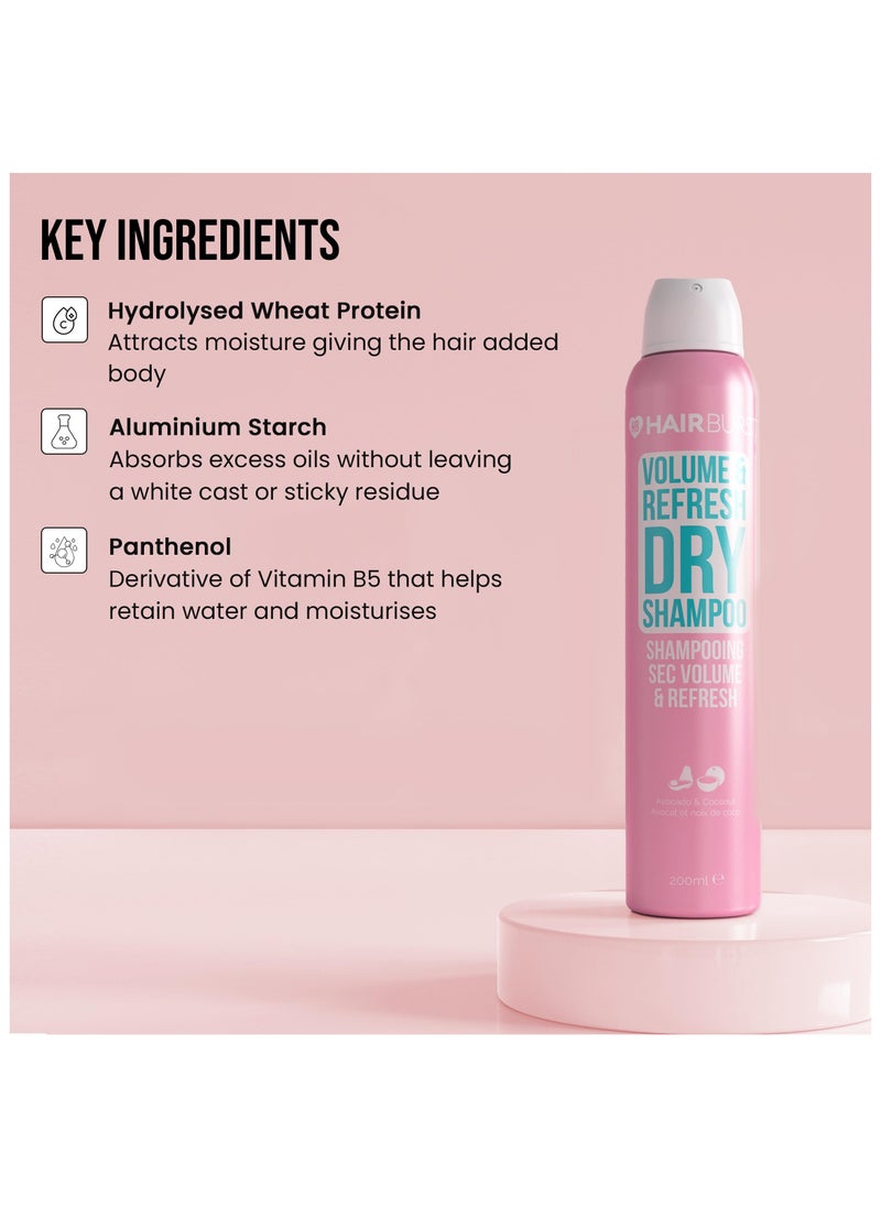 HAIR BURST - Volume & Refresh Dry Shampoo — No White Residue, Revitalising Hair with Added Texture & Root Lift, Absorbs Excess Oils, Enriched with Hydrolysing Wheat Protein & Panthenol - Image 1