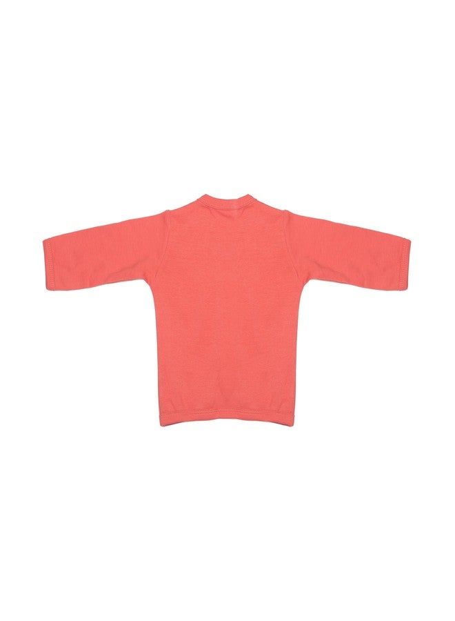 beetot Jhabla Sleepsuits Jumpsuit Night Suits for Infants Newborn Baby Boys & Girls Pack Of 4 With Multi Color (XS, Full Slveeves, Coral) - Image 5