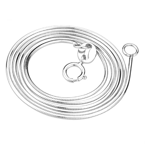 Yuren 3 Pieces 925 Sterling Silver 2mm Snake Chain Necklace Jewelry Jewelry For Men And Women(16-24 Inch) (20 inch) - Image 1