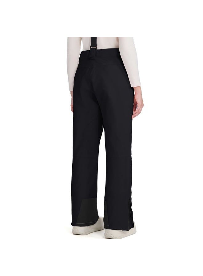 SnowElve Womens Ski Pants Insulated Snow Pants Waterproof Winter Outdoor Hiking Pants Adjustable Waist Snowboard Pant(TY-2021-2,Black,S) - Image 3