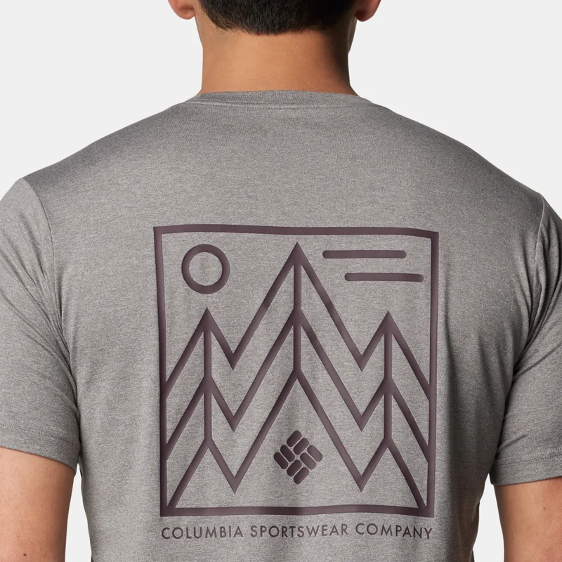 Columbia Grey Men's Kwick Hike Graphic T-Shirt for Men | Best Price UAE