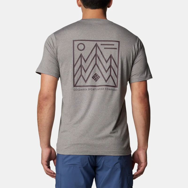 Columbia Grey Men's Kwick Hike Graphic T-Shirt for Men | Best Price UAE