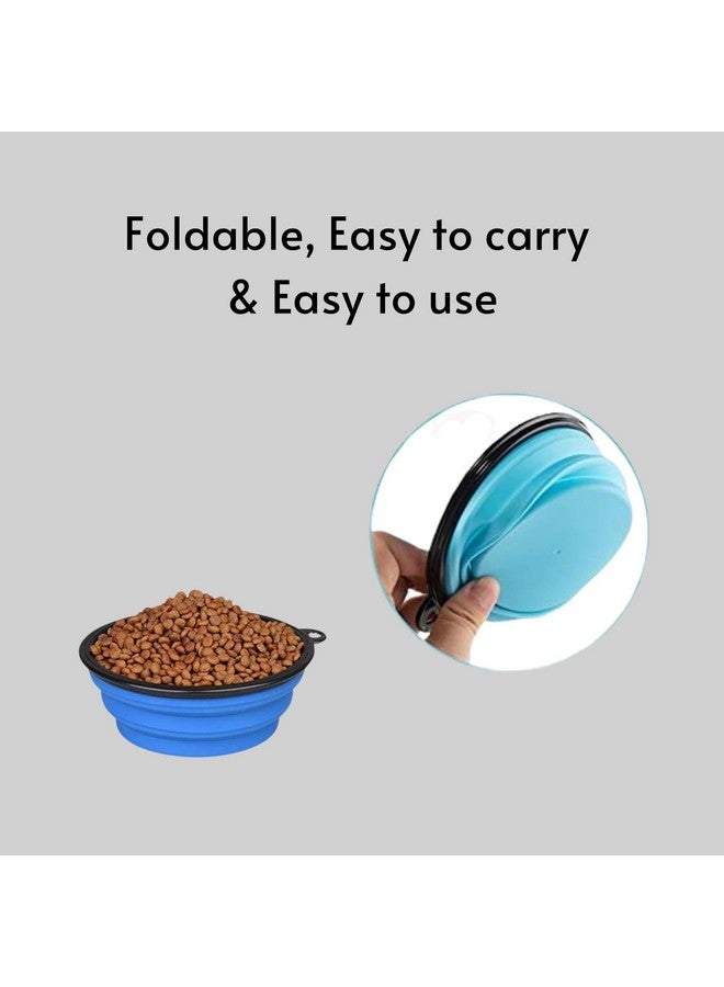 Travel Combo Of (Food Clutch Bag + Poop Bag With Holder + Foldable Bowl - 350Ml) Small To Medium Dogs | Travel/Training Essential For Dogs And Puppies - Image 3