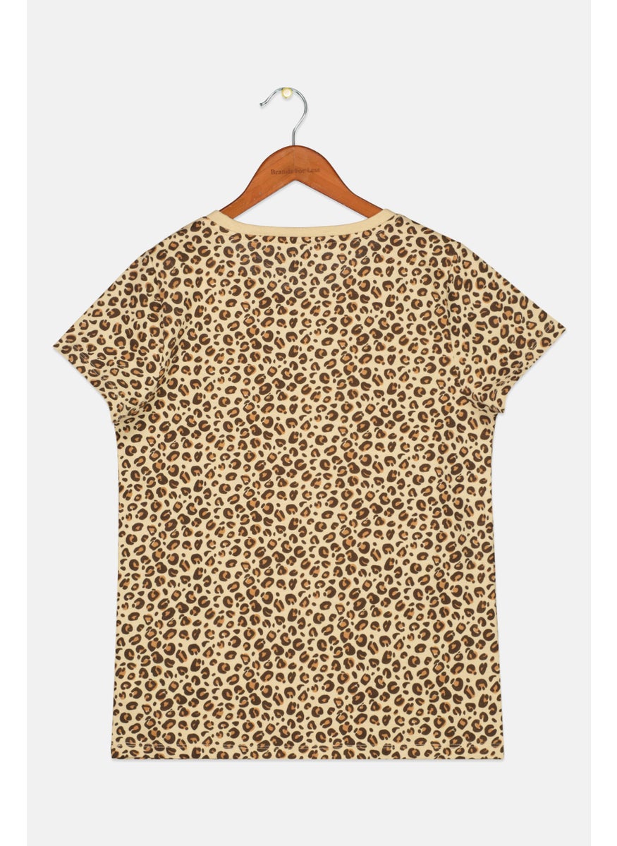 Toddlers Girl Animal Print Top, Brown - pzsku/ZAE1C6DE4D690A800B27EZ/45/_/1732780863/dbc62d91-d0e7-49e3-92fe-ab04ef01930f