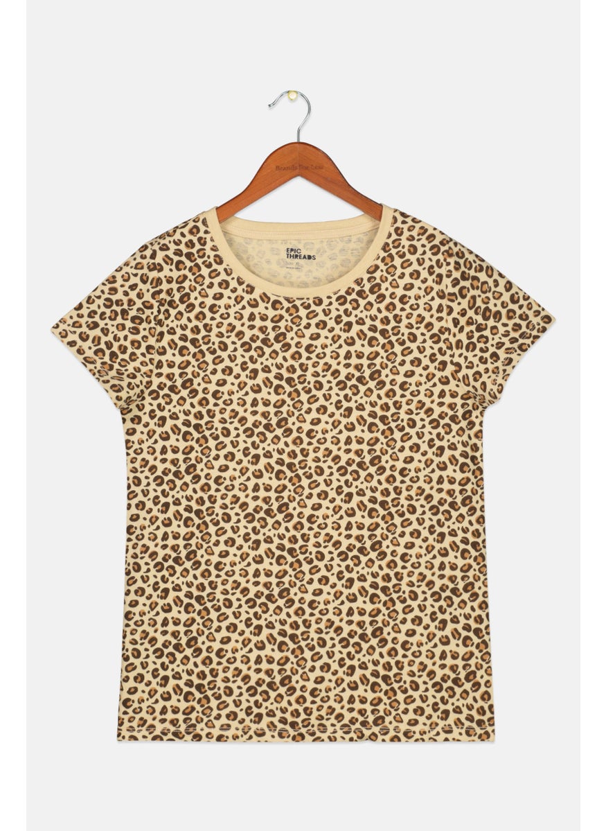 Toddlers Girl Animal Print Top, Brown - pzsku/ZAE1C6DE4D690A800B27EZ/45/_/1732780865/0e98b74c-6aa9-434c-91bf-adeadf72cd06