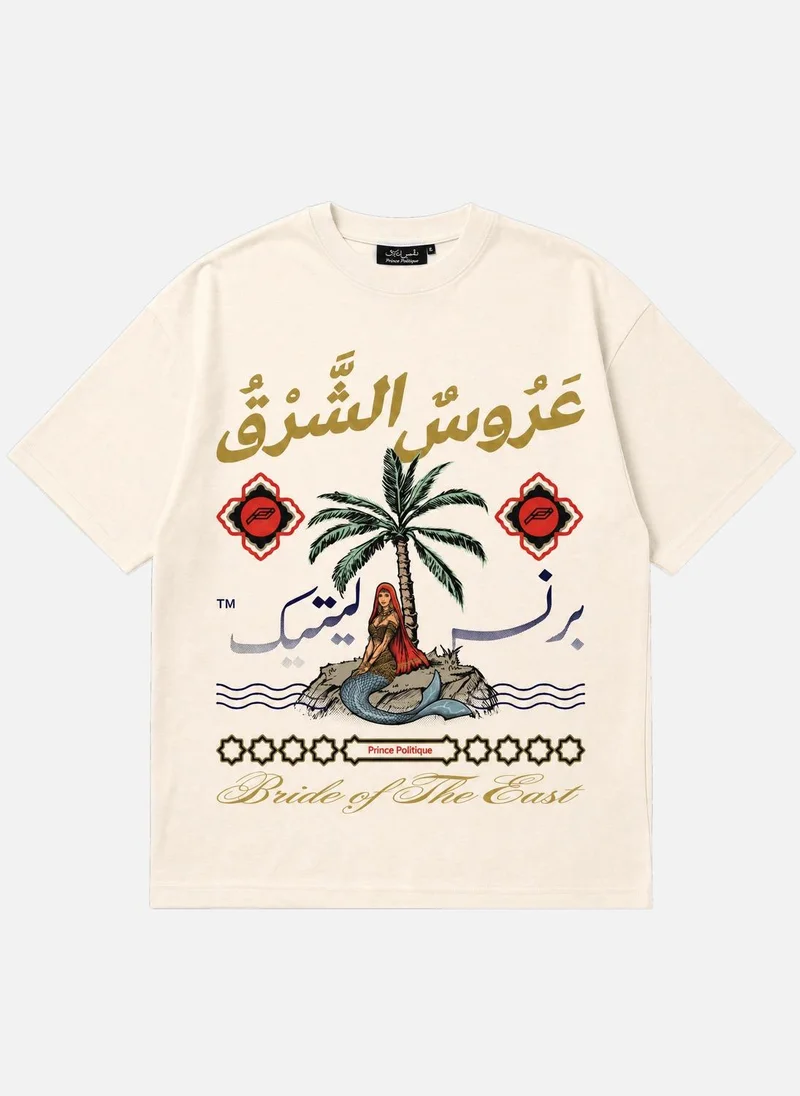 Prince Politique Bride Of The East Graphic Print Oversized T-Shirt