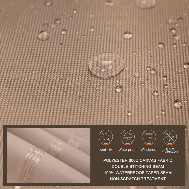 ULTCOVER غطاء شواية أولتكوفر المضاد للماء مقاس 52 بوصة، غطاء باربيكيو متين لشوايات الغاز الخارجية ذات 2-4 شعلات - Image 3