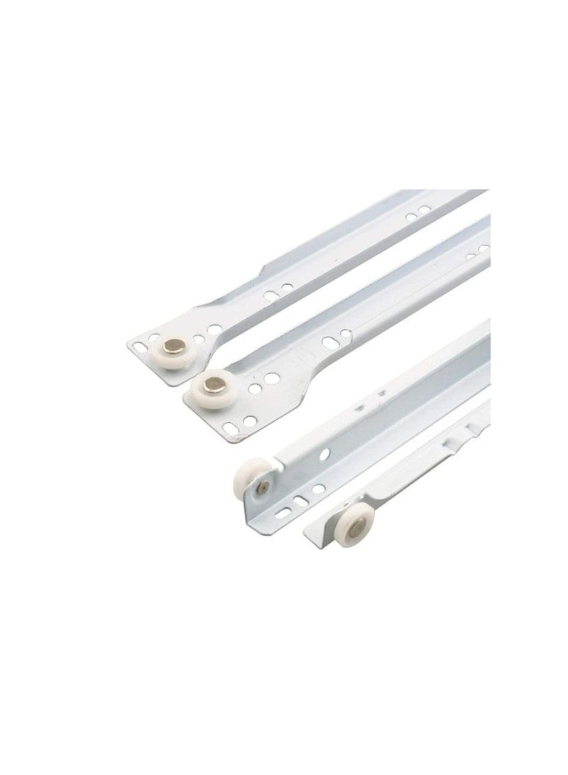 ABBASALI Cabinet Rails Drawer Track Slides For Computer Table Clothing Cabinets With Wheels - Image 3