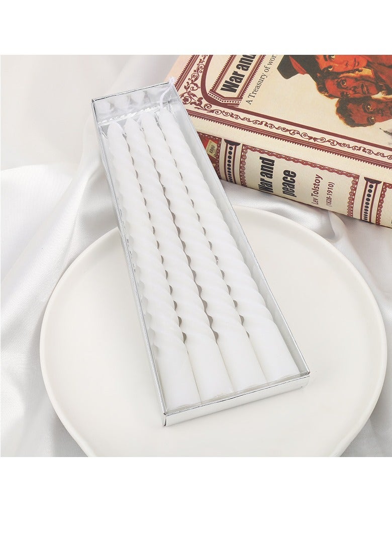 general Thread Style Home Decoration Candles Set White - Image 1