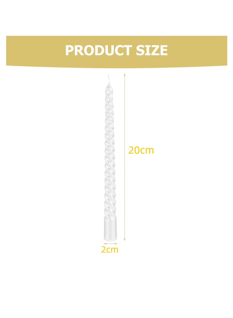 general Thread Style Home Decoration Candles Set White - Image 2