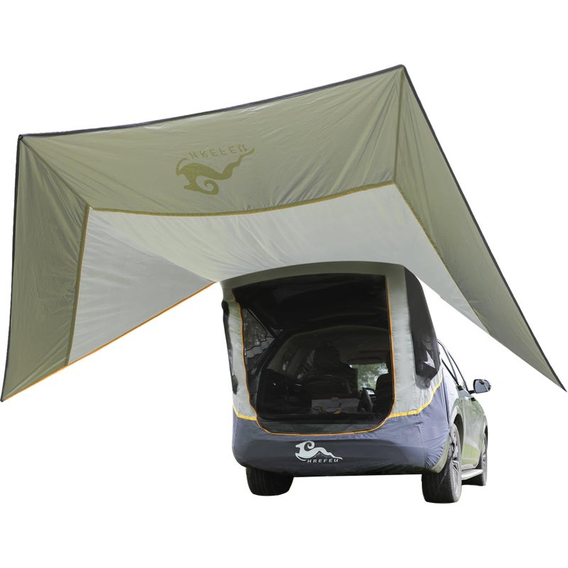 HREFEU SUV Tailgate Tent with Three Sides with Shade Awning Tent for Full Size SUV Car Camping Waterproof 3000MM UPF50 - Image 2