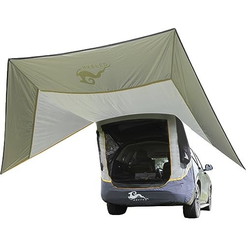 HREFEU SUV Tailgate Tent with Three Sides with Shade Awning Tent for Full Size SUV Car Camping Waterproof 3000MM UPF50 - Image 1