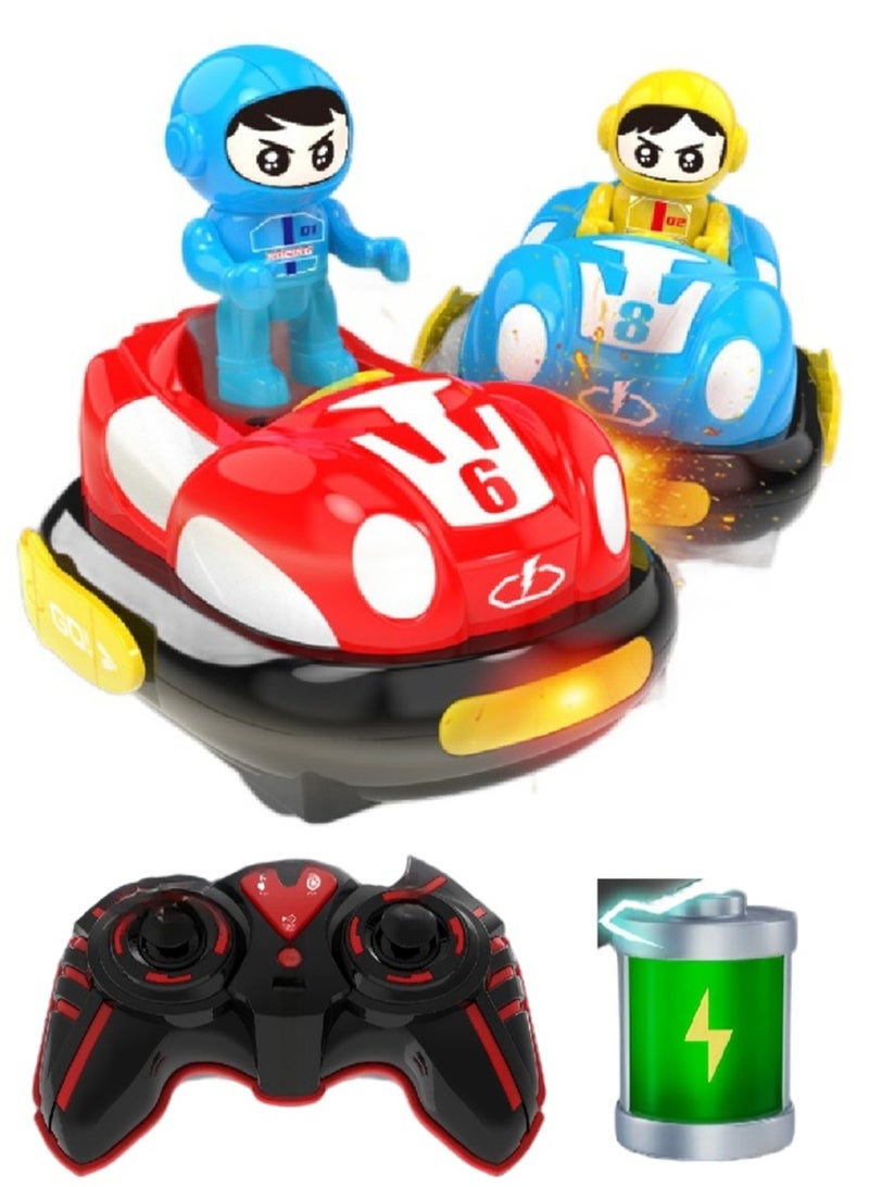 HalaKids 2 Pcs Remote Control Car with Music & LED Light RC Ejecting Bumper Cars for Kids RC Battle Car Set of 2 Players Toddler Toys for Birthday Gift for Boys Girls - Image 1