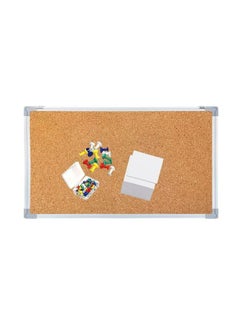 Generic Generic Cork board 90*120 cm with metal frame bundled with push pins and white soap paper  - Image 1