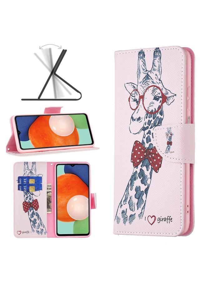 erorex Case For Samsung Galaxy A13 4G Colored Drawing Pattern Leather Phone Case - Image 1