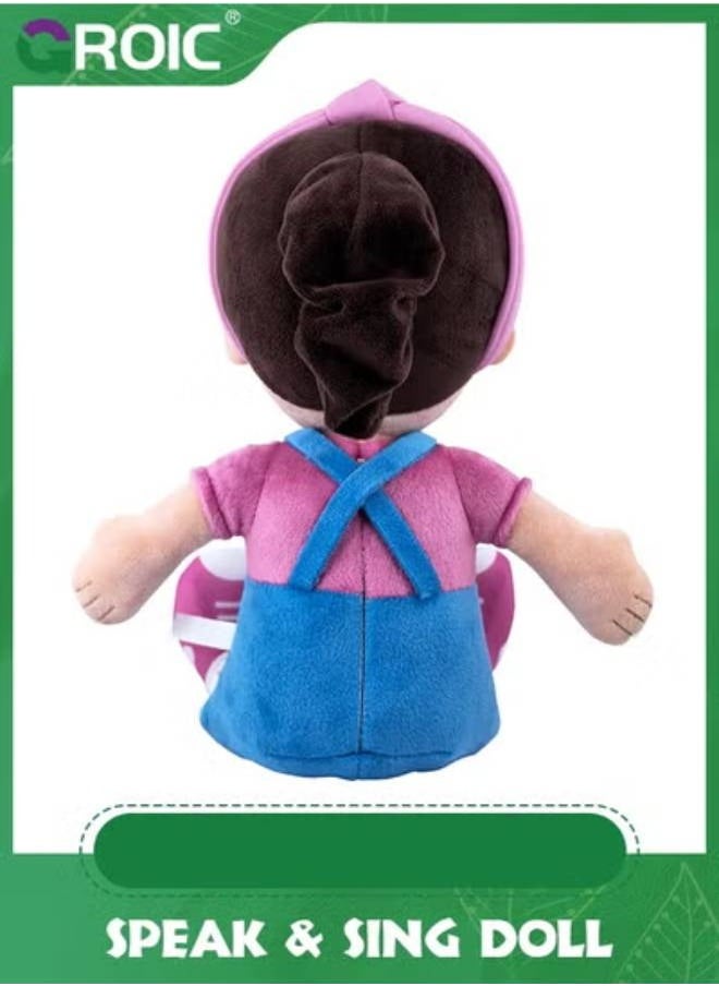 GROIC - Ms. Rachel Speak & Sing Doll, 11.8" Tall Interactive Toy with 4 Songs & 9+ Phrases, Rachel Plush Toy Soft Stuffed Plush Dolls for Kids, Learning Educational Toys for Toddler Ages 6 Months to 3+ Years - Image 1
