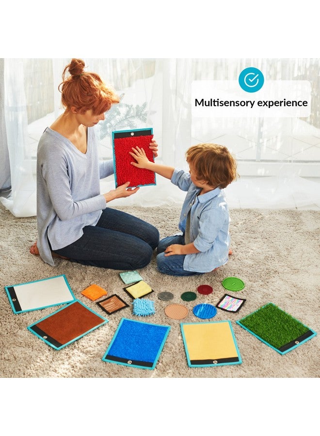 ODOXIA Sensory Mats For Autistic Children Sensory Tiles For Kids Mats Discs & Bean Bags Sensory Wall Panel Multisensory Exploration Sensory Toys Sensory Room Equipment Tactile Play  - Image 2