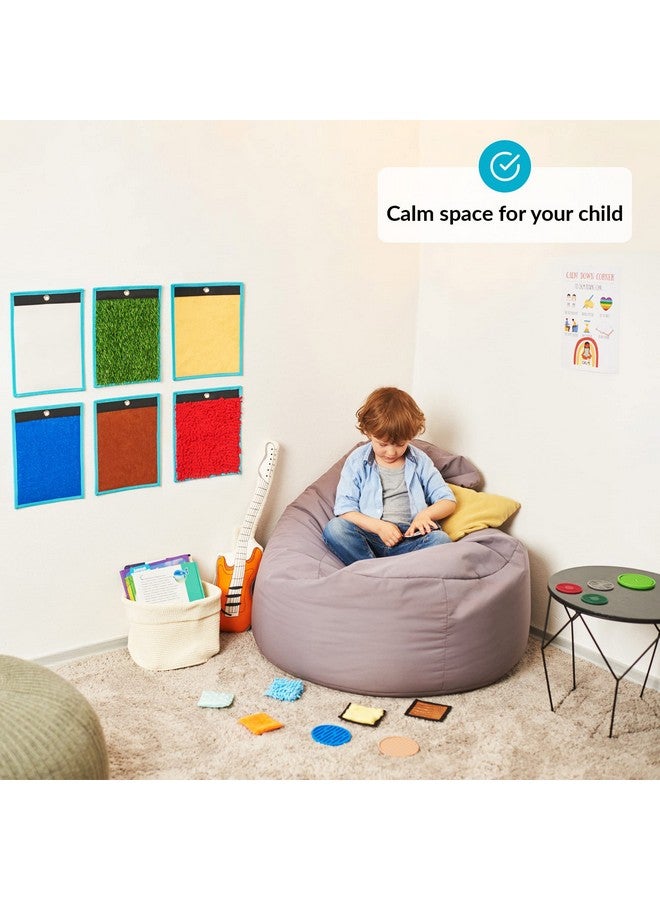 ODOXIA Sensory Mats For Autistic Children Sensory Tiles For Kids Mats Discs & Bean Bags Sensory Wall Panel Multisensory Exploration Sensory Toys Sensory Room Equipment Tactile Play  - Image 3
