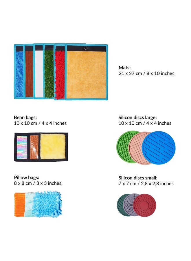 ODOXIA Sensory Mats For Autistic Children Sensory Tiles For Kids Mats Discs & Bean Bags Sensory Wall Panel Multisensory Exploration Sensory Toys Sensory Room Equipment Tactile Play  - Image 4