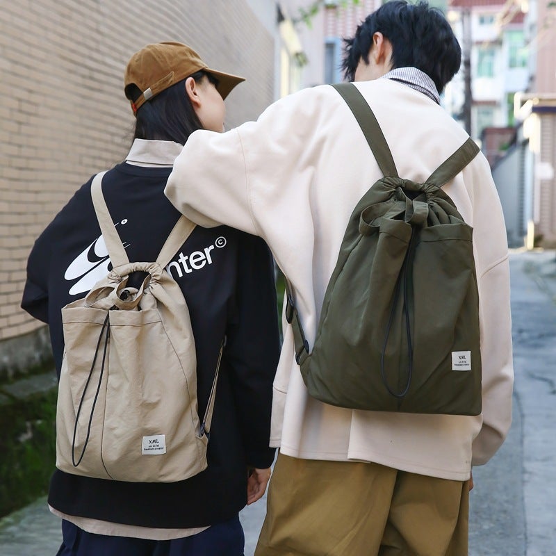 Large Capacity Solid Color Backpack Women'S Casual All-Match Schoolbag Student Backpack Fashion Commuter Handbag - Image 2