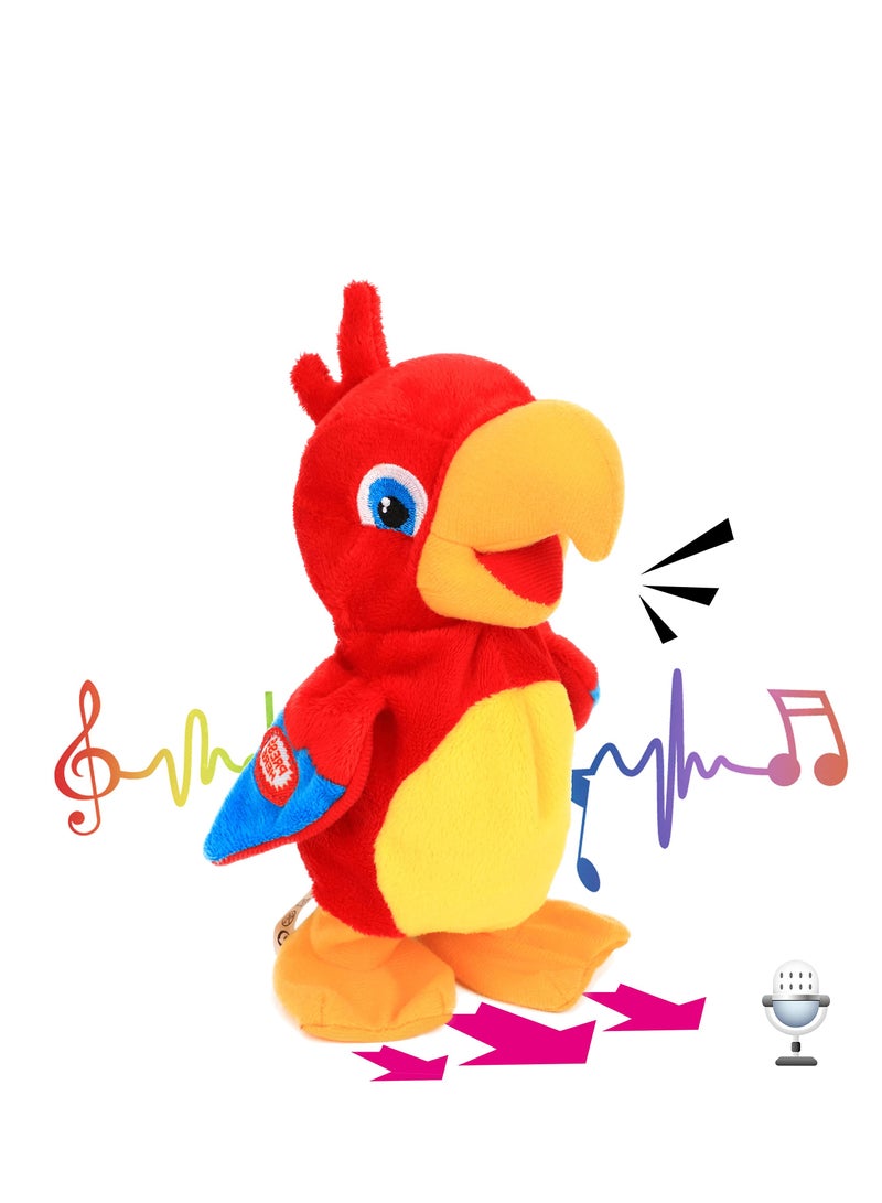 Excefore Funny Talking Parrot Repeats What You Say, Electric Speaking Walking Parrot Toys, Multifunctional Plush Pronunciation Parrot, Repeat Speaking Parrot Bird Toys Creative for Children Kids - Image 1