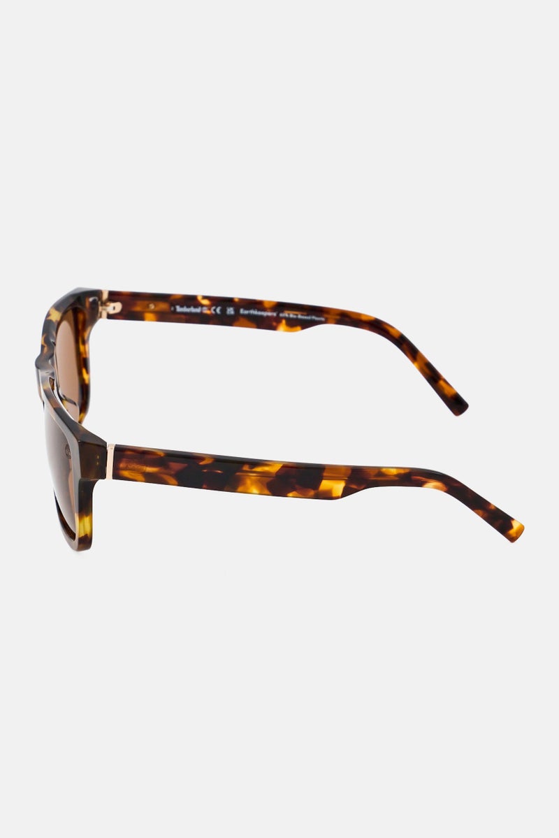 Timberland Men TB0004254H55 Square Sunglasses, Havana - Image 4
