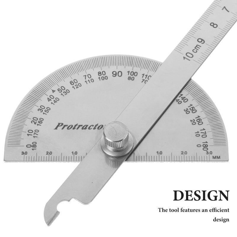 180 Degree Protractor Angle Finder Woodworking Ruler Single Arm Straight Edge for Carpentry Measurement - Image 4