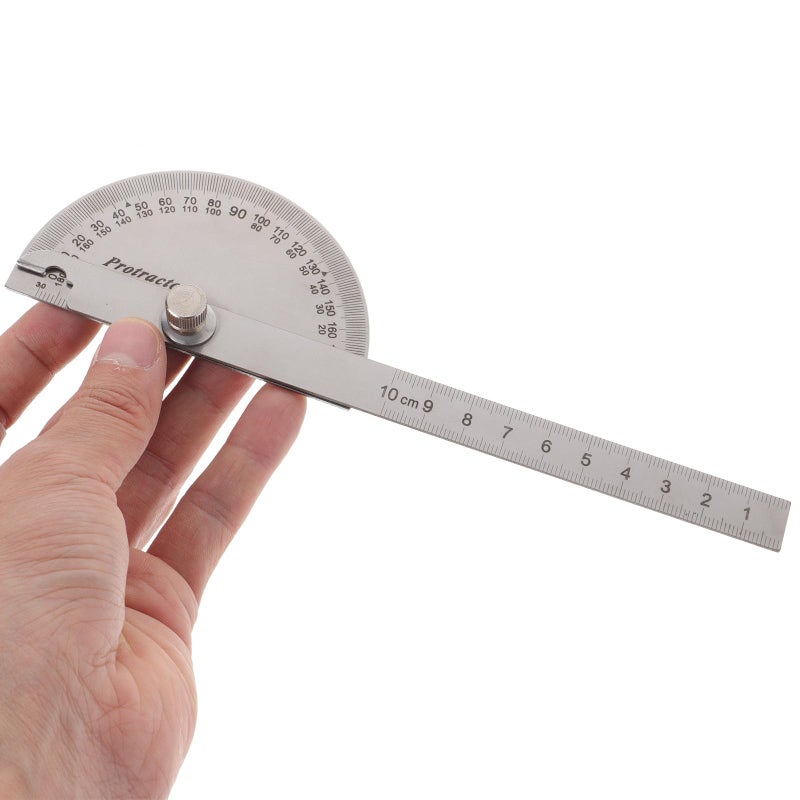 180 Degree Protractor Angle Finder Woodworking Ruler Single Arm Straight Edge for Carpentry Measurement - Image 5