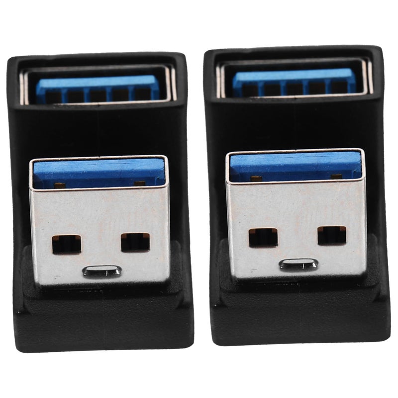 2Pcs Angled USB Adapter Connector for Laptop Fast Data Transfer Efficient Connection - Image 2