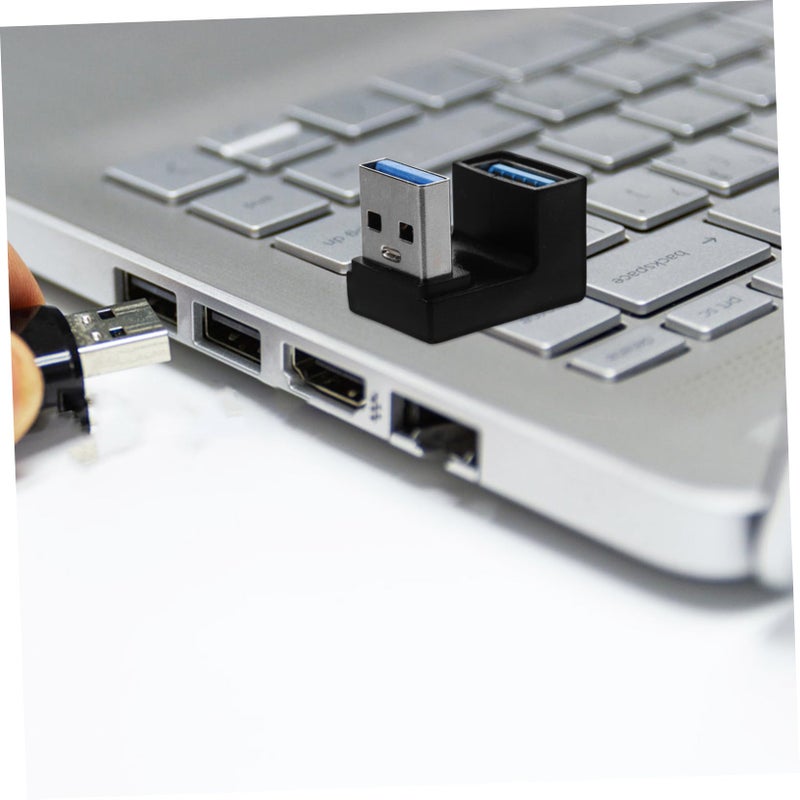 2Pcs Angled USB Adapter Connector for Laptop Fast Data Transfer Efficient Connection - Image 5