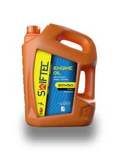 Swiftec 20W50 - Mineral Engine Oil - High Performance - For Petrol & Diesel Engines 4L