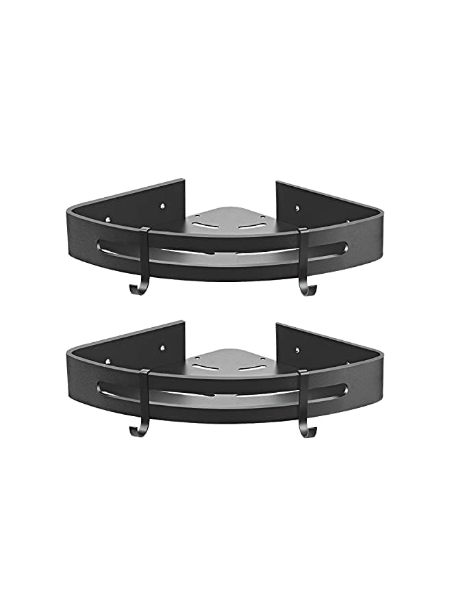 Raxoom Corner Shelf Bathroom Shower Caddy Organizer for Kitchen Toilet 2-tier Bathroom Corner Shelves Shower Caddies - Image 2