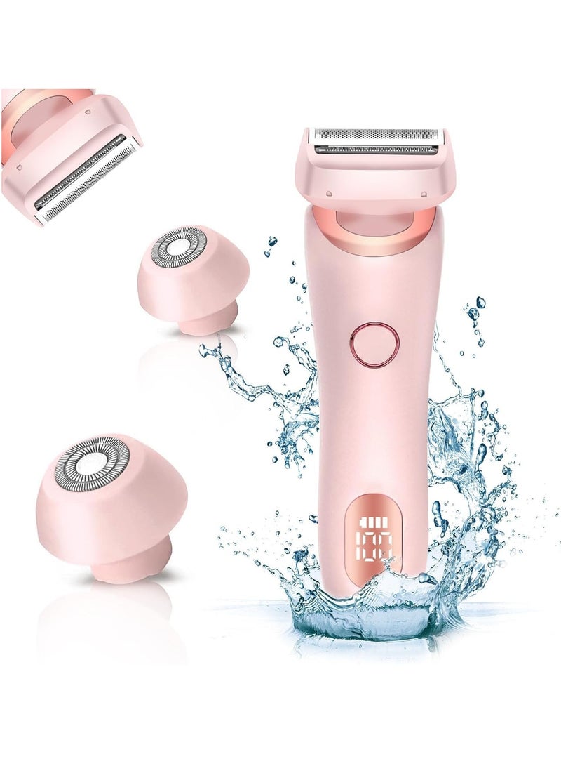 Women's Electric Razor, 2-in-1 Hair Removal Device, Wet  Dry Use, Intelligent Battery Display, Portable  Painless, Full-Body Shaver, Suitable for Face, Arms, and Legs, Smooth Shaving Tool. - Image 1