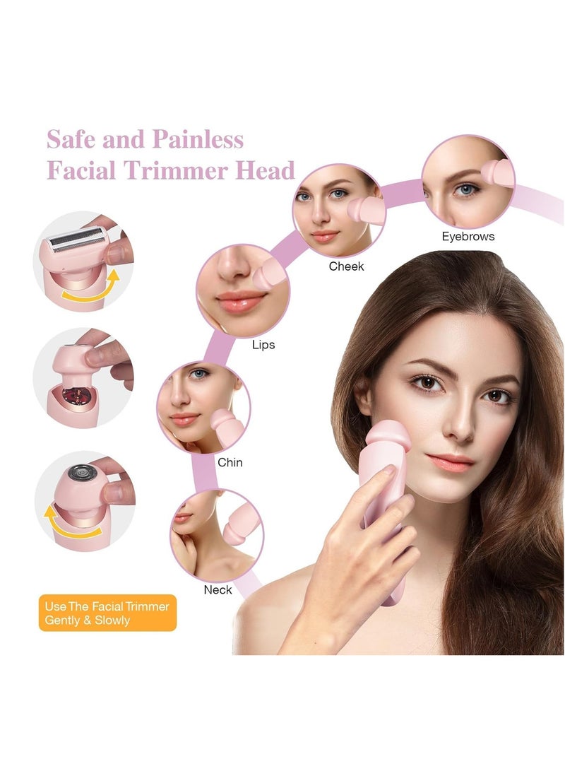 Women's Electric Razor, 2-in-1 Hair Removal Device, Wet  Dry Use, Intelligent Battery Display, Portable  Painless, Full-Body Shaver, Suitable for Face, Arms, and Legs, Smooth Shaving Tool. - Image 3