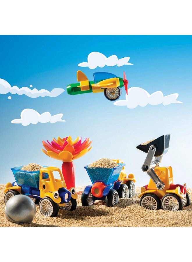Play Brainy Play Brainy Magnetic Toy Cars Set for Boys and Girls - Brilliant Educational Toys for Toddlers and Preschoolers - Montessori Toy is Load of Fun & Helps with Developmental Skills - 42 Piece Set  - Image 5