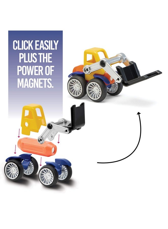 Play Brainy Play Brainy Magnetic Toy Cars Set for Boys and Girls - Brilliant Educational Toys for Toddlers and Preschoolers - Montessori Toy is Load of Fun & Helps with Developmental Skills - 42 Piece Set  - Image 2