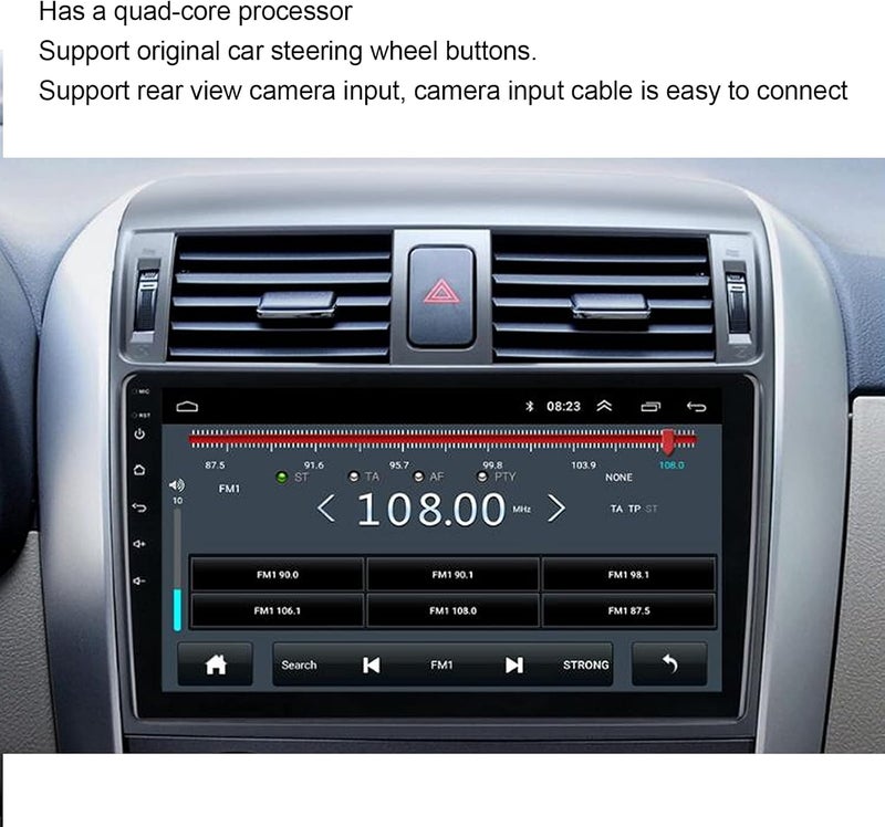 klarako GPS Navigation For Car, klarako 9in Video Player Car Radio Navigation Multimedia for Android 10.0 for Corolla E140 2006?2013(1+16G) - Image 4