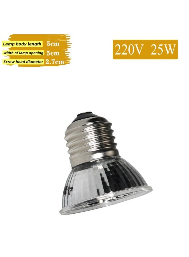 هوانكسين هوم مصباح زواحف UVA UVB بقوة 25 وات UVA UVB، طيف كامل، مصباح شمسي للتسخين بالأشعة فوق البنفسجية، مناسب لحوض السلاحف والزواحف المائية والسحالي، قاعدة E27، 25 وات، عبوتين - Image 5