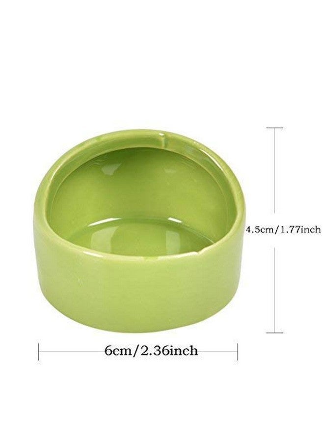 CoscosX 2 Pcs Gradient Side Hamster Ceramic Bowl, Cute Small Animal No Spill No Turnover Food Water Bowl, Suitable for Mouse, Chinchilla, Rat, Gerbil and Dwarf Hamster, Pet Supplies - Image 5