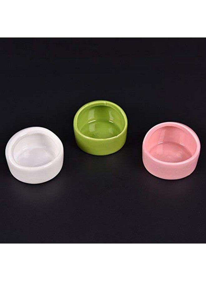 CoscosX 2 Pcs Gradient Side Hamster Ceramic Bowl, Cute Small Animal No Spill No Turnover Food Water Bowl, Suitable for Mouse, Chinchilla, Rat, Gerbil and Dwarf Hamster, Pet Supplies - Image 4