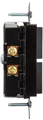 Leviton 15 Amp, 120/277 Volt, Decora Single-Pole, AC Combination Switch, Commercial Grade, Grounding, 5634-E, Black - Image 4