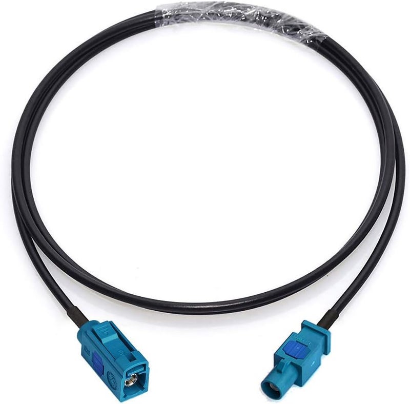 BINGFU Fakra Z Female to Male Vehicle Antenna Extension Cable 1m 3 feet for Car Stereo Android Head Unit GPS Navigation FM AM Radio Sirius XM Satellite Radio 4G LTE TEL Telematics Bluetooth Module - Image 1