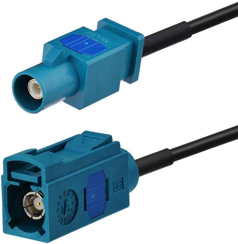 BINGFU Fakra Z Female to Male Vehicle Antenna Extension Cable 1m 3 feet for Car Stereo Android Head Unit GPS Navigation FM AM Radio Sirius XM Satellite Radio 4G LTE TEL Telematics Bluetooth Module - Image 2