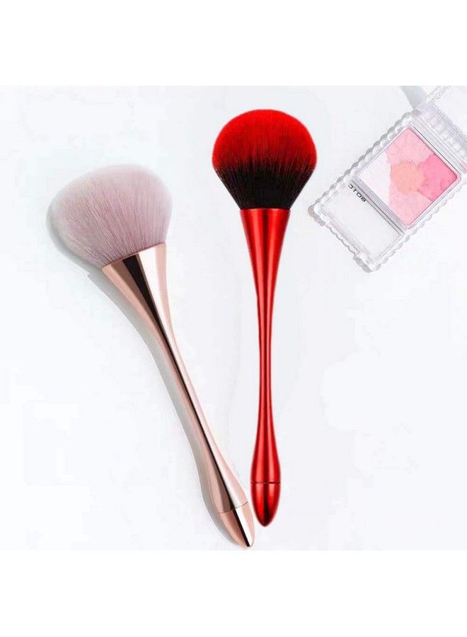 LINXI Large Mineral Powder Brushpowder Brush And Blush Brush For Daily Makeupsoft Fluffy Foundation Brush Blush Brush For Large Coverage Loose Powder Bronzer Blush Blending Buffing (Rose Gold) - Image 3