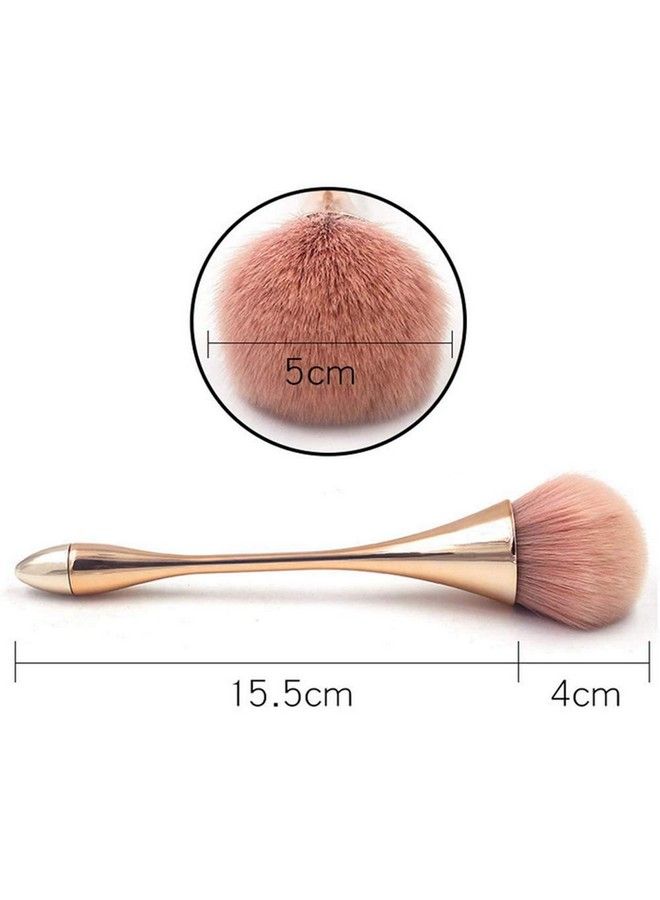 LINXI Large Mineral Powder Brushpowder Brush And Blush Brush For Daily Makeupsoft Fluffy Foundation Brush Blush Brush For Large Coverage Loose Powder Bronzer Blush Blending Buffing (Rose Gold) - Image 5
