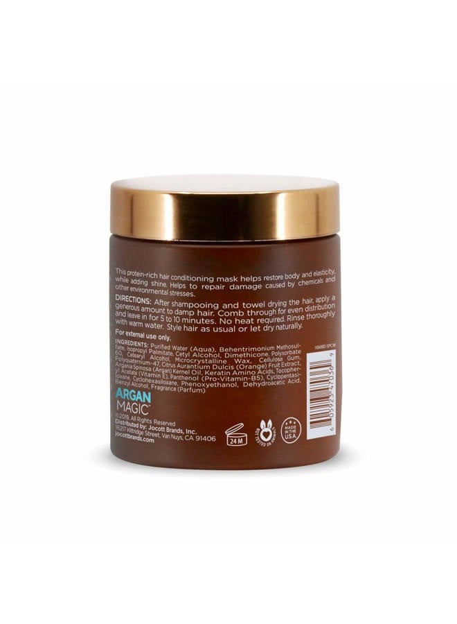 ARGAN MAGIC Restorative Hair Mask - Protein-Rich Conditioning Hair Mask That Hydrates, Restores And Repairs Damaged Hair Types (8 Ounce / 226 Gram) - Image 2