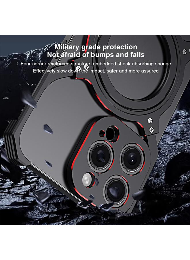 اس-توب جراب هاتف معدني بدون حواف مزود بذراع ميكانيكية لهاتف iPhone 14 Pro وحامل MagSafe - Image 5