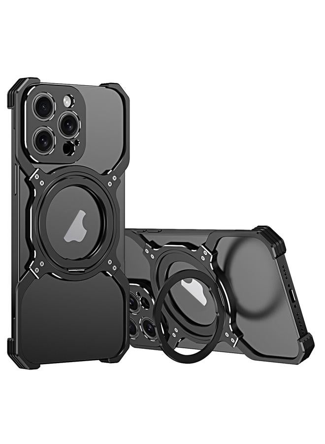 اس-توب جراب هاتف معدني بدون حواف مزود بذراع ميكانيكية لهاتف iPhone 14 Pro وحامل MagSafe - Image 1