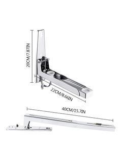 Excefore Microwave Shelf, Universal 304 Stainless Steel Oven Wall Mount Bracket Shelf Stretch Rack for Microwave Kitchen  - Image 4