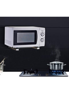 Excefore Microwave Shelf, Universal 304 Stainless Steel Oven Wall Mount Bracket Shelf Stretch Rack for Microwave Kitchen  - Image 2
